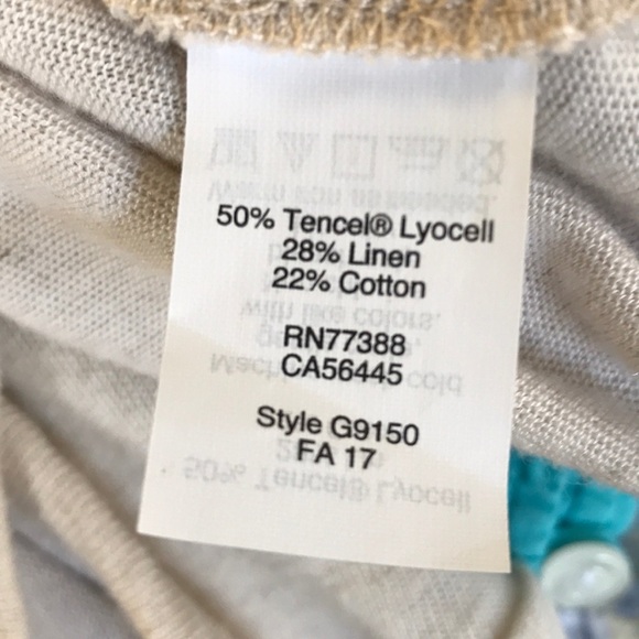 Madewell cream long-sleeve top with side tie - Picture 5 of 6